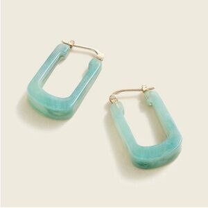 J. Crew Acrylic earrings in daiquiri ice color